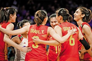 今晨1:30消息 中國女排擊敗巴西 世界聯賽躋身4強