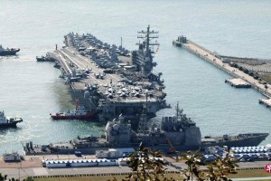 朝鲜：可对停靠釜山的美国核动力航母直接发起攻击