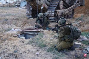 以军在希法医院发现哈马斯使用的隧道竖井
