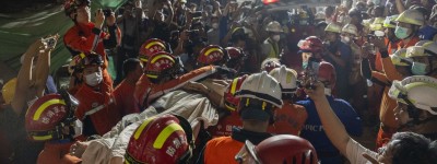 共搜救出8名倖存者！中國救援隊伍在緬持續開展救援行動