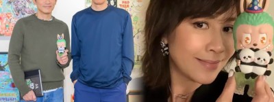 梁朝偉劉嘉玲喜晒特別版LABUBU