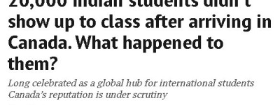 近2万名印度学生抵达加拿大后就失踪！网友热评！