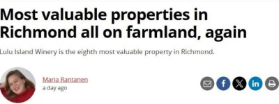 温哥华主流媒体吹风：是时候改革农业保留地政策了！