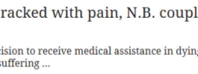 加拿大结婚41年夫妇选择携手”安乐死”！女儿见证最后一程