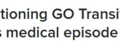 多伦多GO火车拥挤车厢内，年轻女子昏倒！应急机制失灵