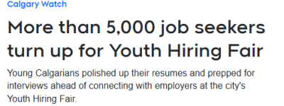 加拿大5000多人严寒中挤爆排队！学生裹着毯子苦等：找工作太难了