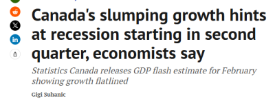 专家警告! 加拿大第二季度恐开始陷入衰退! 央行4月将”暂停降息”!