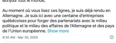 魁北克押注欧洲，用词激烈：“重整军备”…