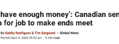加拿大80岁老太为了偿还债务，努力找一份新工作！