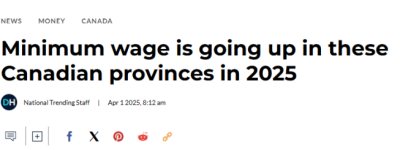 BC最低时薪6月1日起上调至$17.85，跻身全加前三！