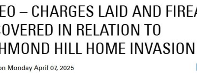 列治文山豪宅遭入室劫车，警方出动直升机追踪逮捕5名嫌犯