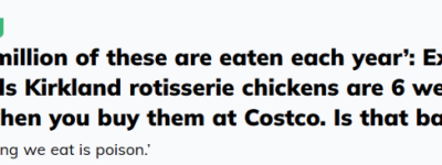 Costco烤鸡”翻车”!专家爆6周速成+防腐剂!网友吵翻:好吃就行！