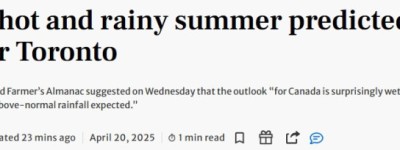 《老农年鉴》预警：多伦多今夏又热又湿！这些行业提前爆单！