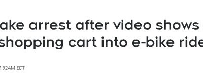 监控曝光！多伦多光头男子恶意推购物车砸伤骑士，已被警方控罪！