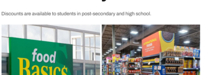 太香了! 加拿大6大超市学生专属折扣曝光! 买菜能省下不少钱!