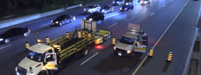 404高速公路有行人被撞，DVP上也有行人出现在行车道内