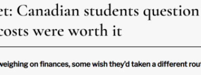 加拿大毕业生人均背债$2.8万！60%后悔读大学：不值得