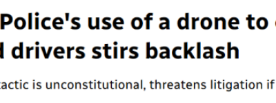 炸锅！安省警方出动无人机严抓”开车用手机”，大批人被罚