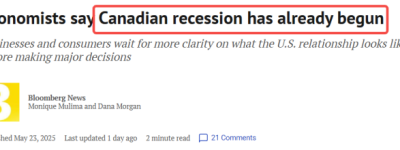 “加拿大经济已陷入衰退”：失业率将升至7.2% 房市被拖累