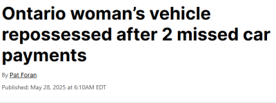 多伦多妹子因$230欠款痛失爱车！年轻人违约率暴涨30%