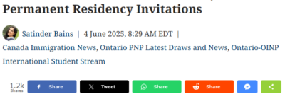 重启！安省OINP突袭10连抽发疯捞人：3700人狂欢上岸