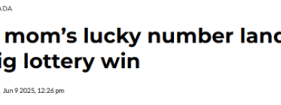 美滋滋！安省大爷小中乐透二等奖$26万 打算开房车享受退休生活