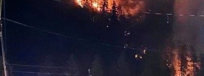 大温附近山火告急 离民宅仅40米