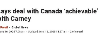 特朗普放话：美加贸易协议可以实现 不介意中国加入G7