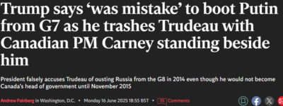 太尴尬！特朗普记性太差：连续3次错怪特鲁多赶走普京！