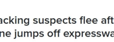 多伦多高速亡命追捕！持枪抢劫宝马劳斯莱斯，一名嫌犯跳桥重伤