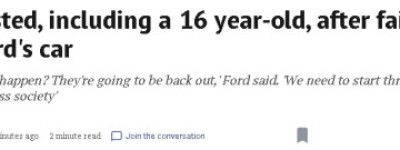 无法无天！夜闯省长福特家偷车4名嫌犯被捕，最小仅16岁！