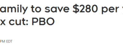 PBO揭秘：加拿大减税承诺$825，普通家庭实则仅省$280