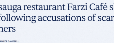 全网狂喷! 多伦多印度网红餐厅正式关闭! 被曝2人吃出$1200!