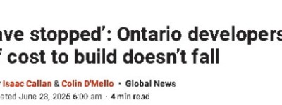 房子卖不掉！多伦多开发商急了：不减税就要裁掉7万人！