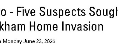 【视频】万锦入室抢劫！5名黑衣人砸门袭击屋主劫走Lexus！