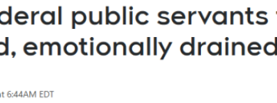 不香了! 加拿大公务员嫌工作压力太大! 36%要离职!