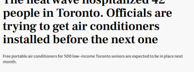 多伦多极端热浪致42人紧急送医！专家警告：更热的还在后头