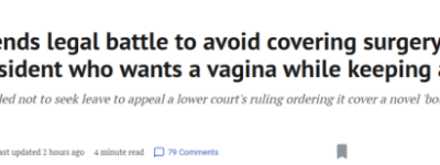 炸裂! 安省败诉: 这项离谱的变性手术可用OHIP报销费用!