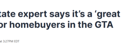 房市还在跌? 专家: 现在是多伦多买家的”绝佳机会”!