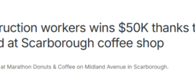 美滋滋! 万锦华人买彩票20年, 终于小中$5万! 准备用来付账单!