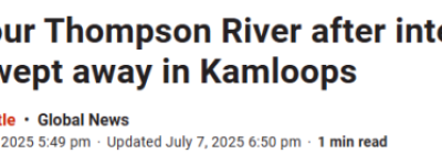 揪心！加拿大留学生下河捡球被急流卷走！至今仍未找到