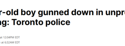 震惊社区！多伦多15岁男孩参加聚会“无端”遭枪击身亡！细节公布