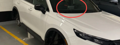 疯狂：车把上锁就偷轮胎！华人聚居公寓一夜多车轮胎被偷