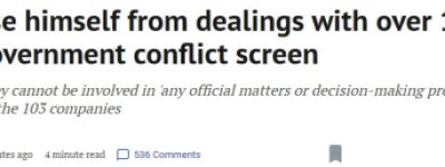 加拿大总理卡尼家底大公开！持$680万期权 需回避103家公司！