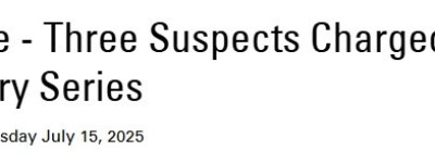 万锦Markville珠宝店抢劫案，三名嫌疑人被拘控！