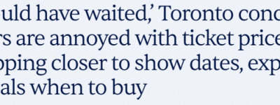 崩了! 多伦多BLACKPINK演唱会海量余票没人买, 最低仅$120!