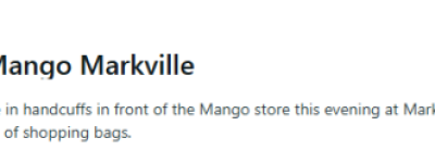 万锦Markville商场一群男女被铐走！网友炸锅：犯罪比找工作容易