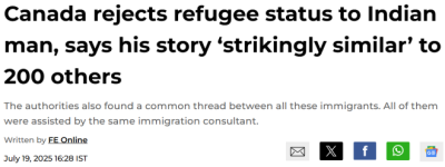 200名印度人共用一套“苦情剧本”申难民，移民官都听吐了