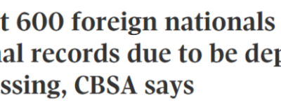 曝光! 加拿大”遣返”成笑话: 599名外国罪犯失踪! 在逃几十年!
