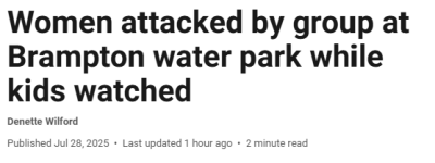 多伦多水上乐园发生”暴力袭击”：2女子当众遭围殴追打 无人阻止